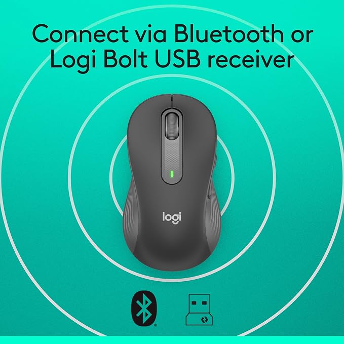 Logitech Left Handed Wireless Mouse Signature M650 L Full Size - Image 6