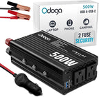 500W Car Power Inverter 12v to 110v – Car Adapter by Odoga