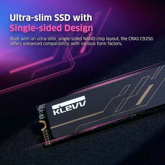 KLEVV CRAS C925G 1TB M.2 2280 NVMe PCIe Gen4x4 Internal Gaming SSD - Image 6