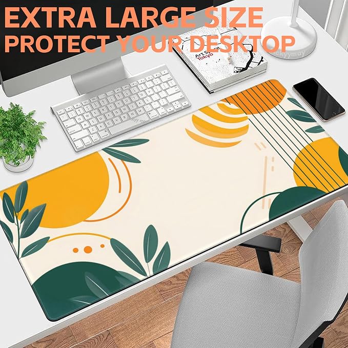 Mouse Pad Large Abstract Shapes and Lines Non-Slip Game Desk Mat - Image 6