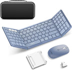 Foldable Keyboard and Mouse, Samsers Folding Bluetooth Keyboard Combo, 2.4G + by HOME