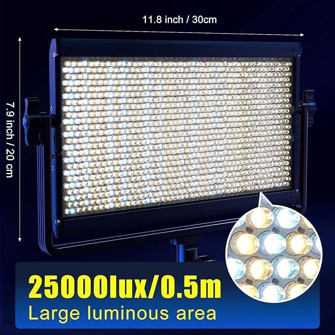 GVM 65W RGB Video Light with Softbox, 1300D LED Video Lighting Kit, - Image 2
