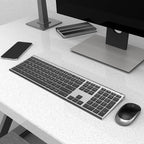 Wireless Keyboard and Mouse, Vssoplor Rechargeable Quiet Full-Size Keyboard and - Image 7