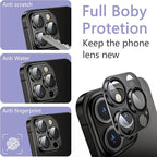 2 Pack Camera Lens Protector for iPhone 15 Pro/iPhone 15 Pro Max, AR Tempered - Image 5