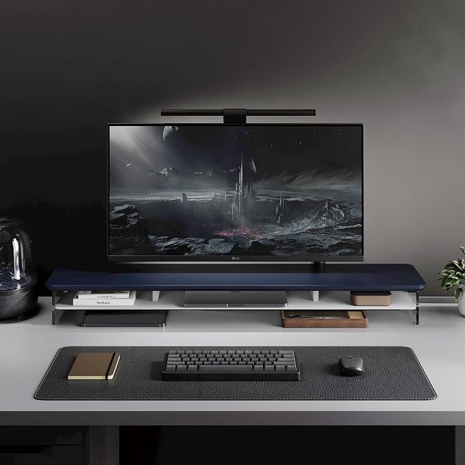 Fenge Acrylic Monitor Stand Riser, 42.5 Inches Dual Monitor Stand - Image 5