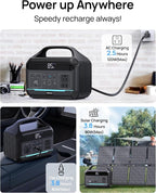DARAN Portable Power Station 600W - 288Wh Solar Generator LiFePO4 Battery - Image 4