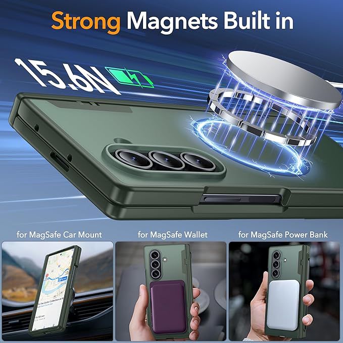 Oneagle Magnetic for Samsung Galaxy Z Fold 7 Case Built in Screen Protector - Image 3