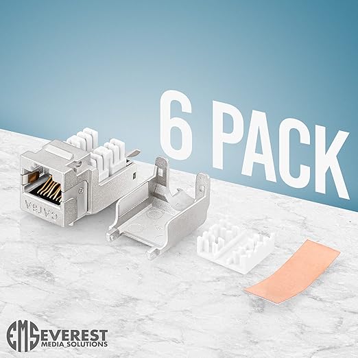 Everest Media Solutions RJ45 Shielded Keystone Jack - Image 2
