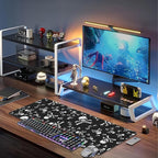 Skull Head Desk Mat, Large Pirate Skull Crossbones Gaming Keyboard Mouse Pad - Image 6