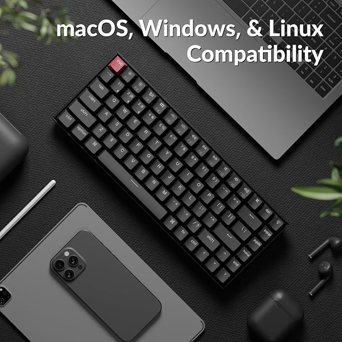 Keychron K2 75% Layout QMK Wireless and Wired Options Mechanical Keyboard Super - Image 3
