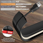 10ft Large Black Floor Cord Cover, Self-2" x 0.6", Cable Cavity:0.8" x 0.4" - Image 3