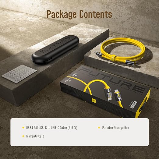 AOHI USB4 2.0 Cable 6.6ft with 240W PD3.1 Fast Charging, 80Gbps Data Transfer - Image 5