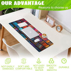Large Gaming Mouse Pad for Desk, Bookshelves Full of Books Desk Mat, Colorful - Image 4