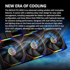 GAMDIAS Aeolus P2-1203U 120mm ARGB PWM Fan, Include Reverse Fan Blade x3 - Image 2