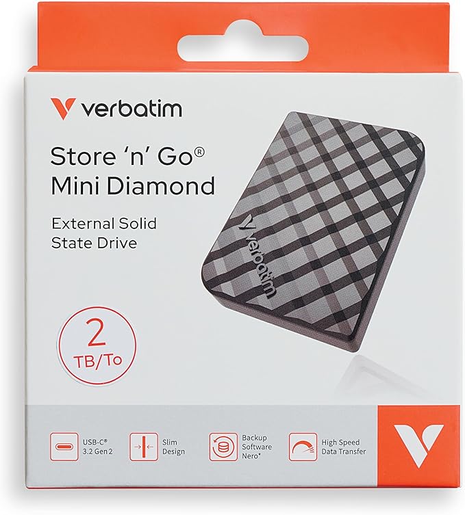 Verbatim 2TB Store 'n’ Go Mini External Solid State Drive USB 3.2 Gen 1 USB-C - Image 9