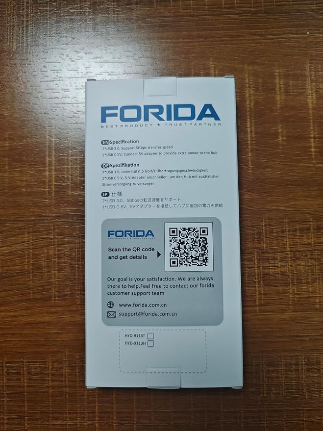 FORIDA USB C to USB Hub, 8 Ports USBC HUB - Image 10