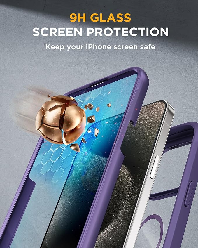 Miracase Magnetic for iPhone 15 Pro Max Case 6.7'' Full-Body Drop Proof Phone - Image 5
