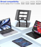 Adjustable Laptop Stand, Ergonomic Foldable Notebook Computer Holder.Compatible - Image 5