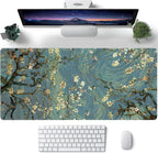 Almond Blossoms Large Mouse Pad, Gaming Keyboard Desk Pad, Extended Mouse Mat - Image 2