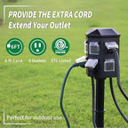 TiFFCOFiO Outdoor Power Strip Timer, Dusk to Dawn Light Sensor Countdown - Image 3