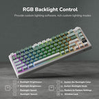 RK Royal KLUDGE M75 Wireless Mechanical Keyboard 2.4Ghz/BT5.1/USB-C Gaming - Image 4