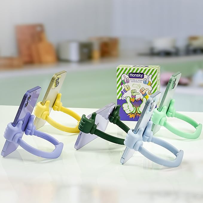 Honsky Thumbs up Cell Phone Stand, Stocking Stuffers Idea, Ok Stand Tablet - Image 2