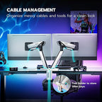 ARES WING RGB Dual Monitor Arm for 17-38" Ultrawide Screens, Holds 35.2lbs - Image 5