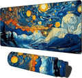 Large Mouse Pad Starry Sky Gaming Desk Pad Computer Keyboard Non-Slip by Unknown