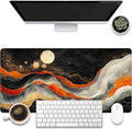 Large Gaming Mouse Pad, Abstract Art Painting Desk Pad, 31.5"x15.7" Extended by KOAIWPAE
