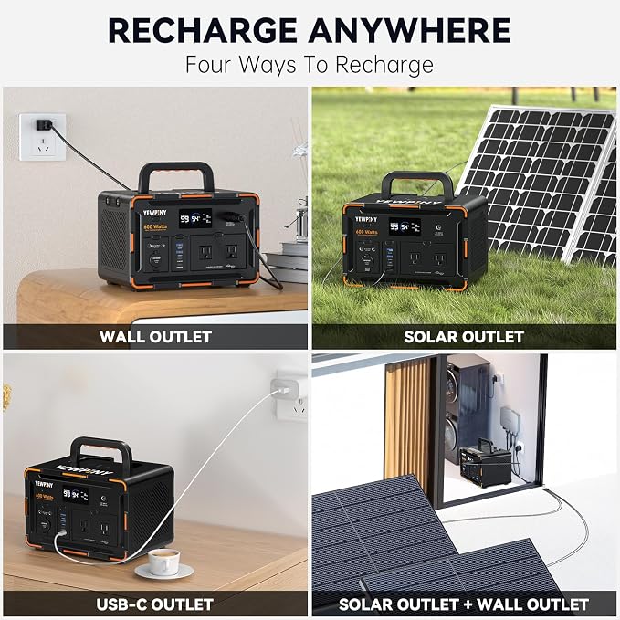 600W Portable Power Station EM600, 599.4Wh 162000mAh Solar Generator - Image 5