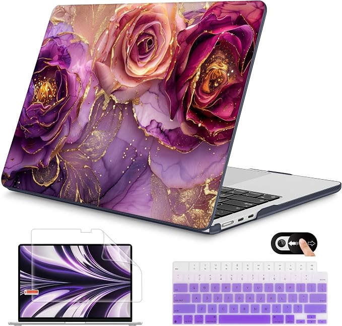 Mektron for 2025 M4 MacBook Air 13.6 Inch A3240 Case Fits 2023 A2681 M2 2024 by Mektron