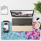 Gaming Desk Pad Large Extra Length Pink Flamingos Mouse Pad Keyboard Laptop - Image 4