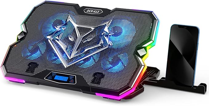 KeiBn Upgrade Laptop Cooling Pad A13, RGB Lights Laptop Cooler 6 Fans by KeiBn-BornforyouBurntoever