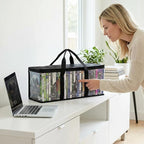 Fasmov 6 Pcs DVD Storage Bags Hold up to 240 DVDs, Water Resistant DVD Holder - Image 5