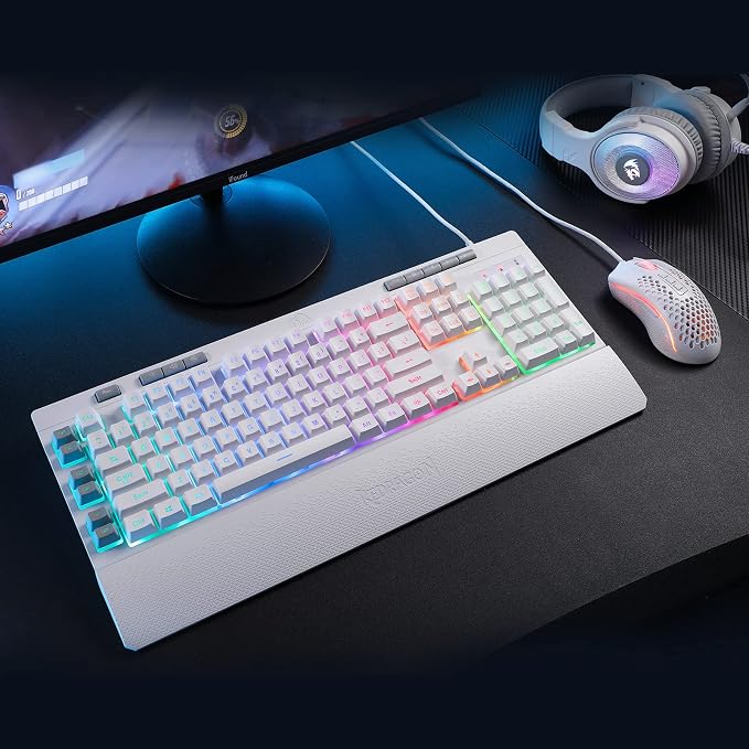 Redragon K512 Shiva RGB Backlit Membrane Gaming Keyboard - Image 9