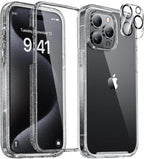 Miracase Glass Series for iPhone 15 Pro Max Case 6.7 Inch, Full-Body Drop Proof by Miracase