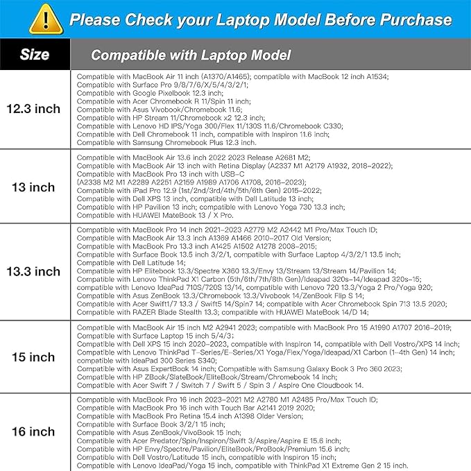 MOSISO Laptop Case 15 inch, 15 inch Laptop Sleeve Bag Compatible - Image 5