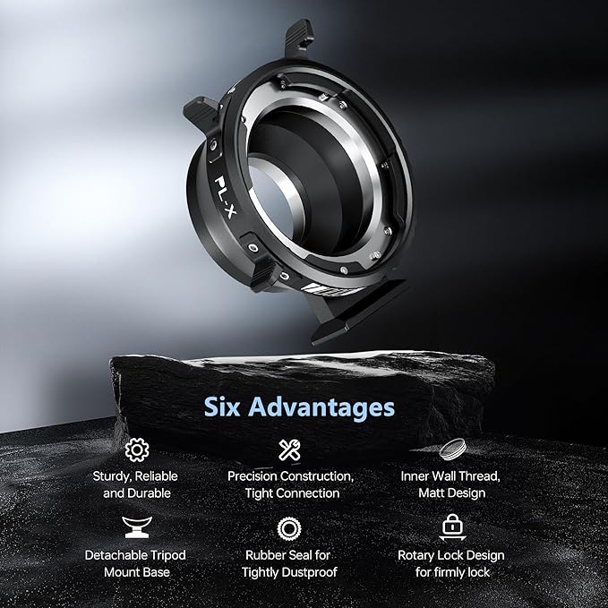 VILTROX PL-X Lens Adapter, Lens Converter Ring Camera Lens Mount Adapter Ring - Image 3