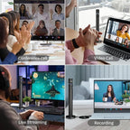 CZUR Halo X Pro Dual Webcam for PC, 1080P Web Camera - Image 8