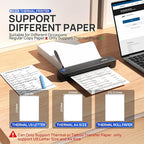 POLONO Portable Printer, D810 Inkless Bluetooth Thermal Printer Wireless - Image 4