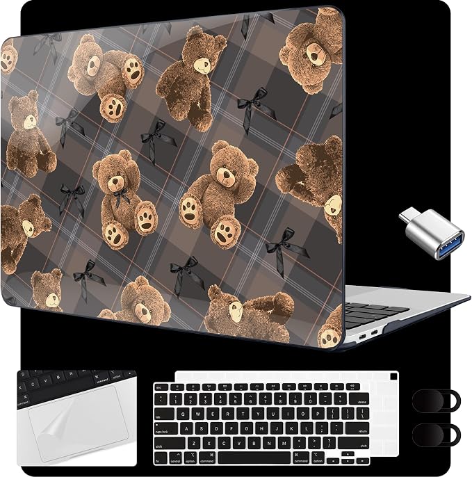 MEEgoodo for MacBook Air 13.3 inch Case 2021 2020 2019 2018 A2337 M1 A2179 A1932 by MEEgoodo