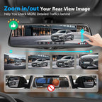 PORMIDO OEM 2K Rear View Mirror Camera, Smart Full Touchscreen Rearview WDR - Image 4