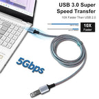 Tan QY USB 3.0 Extension Cable 24.5Ft/7.5M, USB 3.0 High Speed Extender Cord - Image 6