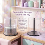 Homoyoyo 2PCS Empty CD/DVD Cake Box Spindle, Empty Plastic CD Cake Box Clear - Image 5