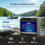 Renogy 12V 20Ah Trolling Motor Lithium Lifepo4 Battery, Built in 20A BMS - Image 2