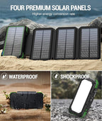 BLAVOR Solar Charger Power Bank, PD 18W Fast Charging 20000mAh Battery Pack - Image 6
