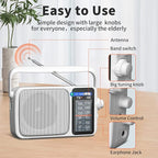YOWGULF AM FM Radio with Best Reception, Battery Operated or AC Power, Large - Image 6