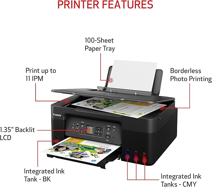 Canon MegaTank G3270 All-in-One Wireless Inkjet Printer. - Image 2