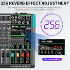 Depusheng MX12 12 Channel Sound Mixer Audio Mixing Console 48V 256DSP - Image 5