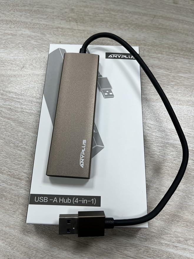 USB Hub, USB 3.0 Hub Aluminum Alloy Ultra Slim USB Splitter, Portable 4 Port - Image 9